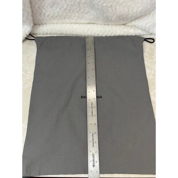 Balenciaga Grey Black Drawstring Dustbag - Picture 3 of 4